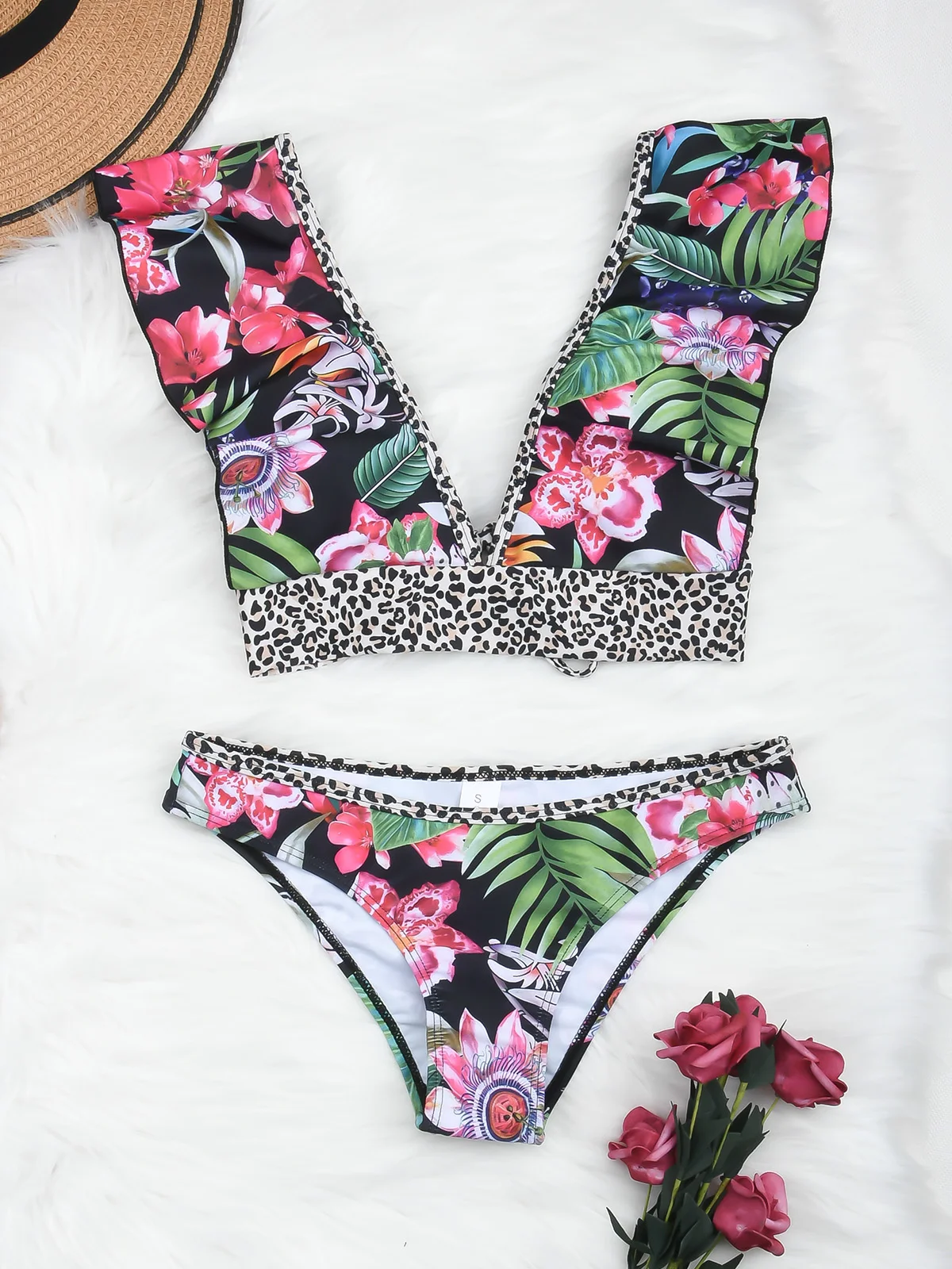 Ruffled Bikini Set